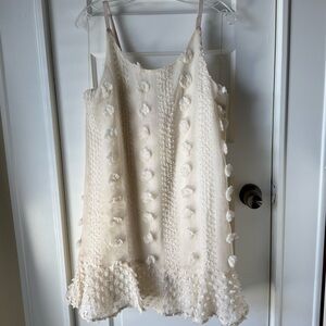 &Merci Strapless Cream Dress